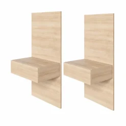 Nexera Floating Nightstands Extension Panels - Natural Blonde Oak Discount