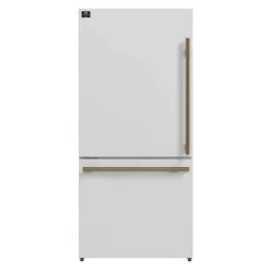FORNO 17,2 Cu Ft 31 In Refrigerator Bottom Freezer - FFFFD1786-31 White Sale