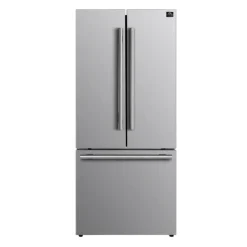 FORNO 17,5 Cu Ft 30 In Refrigerator Bottom Freezer, French door - FFFFD1974-31 Stainless Online