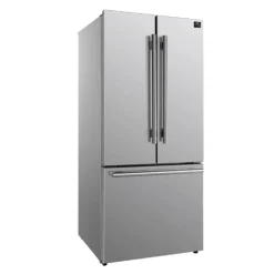 FORNO 17,5 Cu Ft 30 In Refrigerator Bottom Freezer, French door - FFFFD1974-31 Stainless Online
