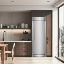 FORNO 13.6 cu.ft. 28 in Right-Side Built-In Convertible Refrigerator All refrigerator, Convertible Freezer - FFFFD1722-RS Stainless Best