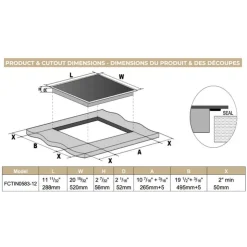 FORNO 12 In Induction Cooktop Induction 11.34