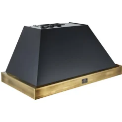 FORNO 48" Wall Mount Range Hood Standard 48" , 600 CFM - FRHWM5078-48 Black