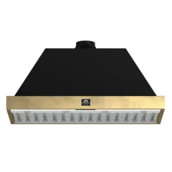 FORNO 48" Wall Mount Range Hood Standard 48" , 600 CFM - FRHWM5078-48 Black