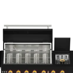 FORNO All'Aperto Outdoor Kitchen with BBQ, Pizza Oven, Sink and Bar – 87,600 BTU Black Online