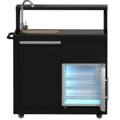 FORNO All'Aperto Outdoor Kitchen with BBQ, Sink and Bar – 62 600 BTU Black Online