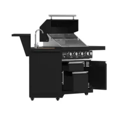 FORNO All'Aperto Outdoor Kitchen with BBQ, Sink and Bar – 62 600 BTU Black Online