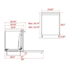 FORNO Dishwasher Built-In 24