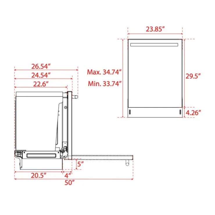 FORNO Dishwasher Built-In 24" 49dB - FDWBI8067-24 White Online