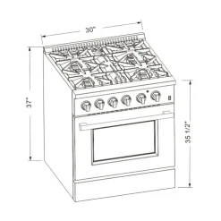 FORNO Dual Fuel Range 30
