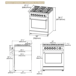 FORNO Dual Fuel Range 30
