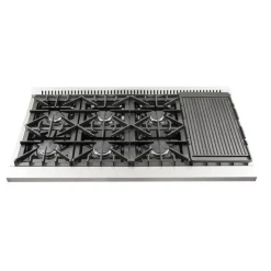 FORNO Gas Range 48" Electric Gas - FFSGS6244-48 Stainless