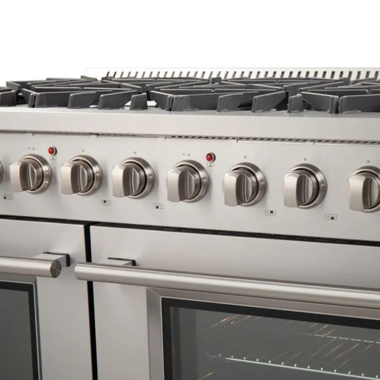 FORNO Gas Range 48" Electric Gas - FFSGS6244-48 Stainless