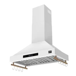 FORNO Wall-Mounted Range Hood Wall Mount 35.2" , 375 CFM - FRHWM5503-36 White New