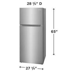 Frigidaire 16 Cu Ft 28 In Refrigerator Top Freezer - FRTE1622AS Stainless Discount