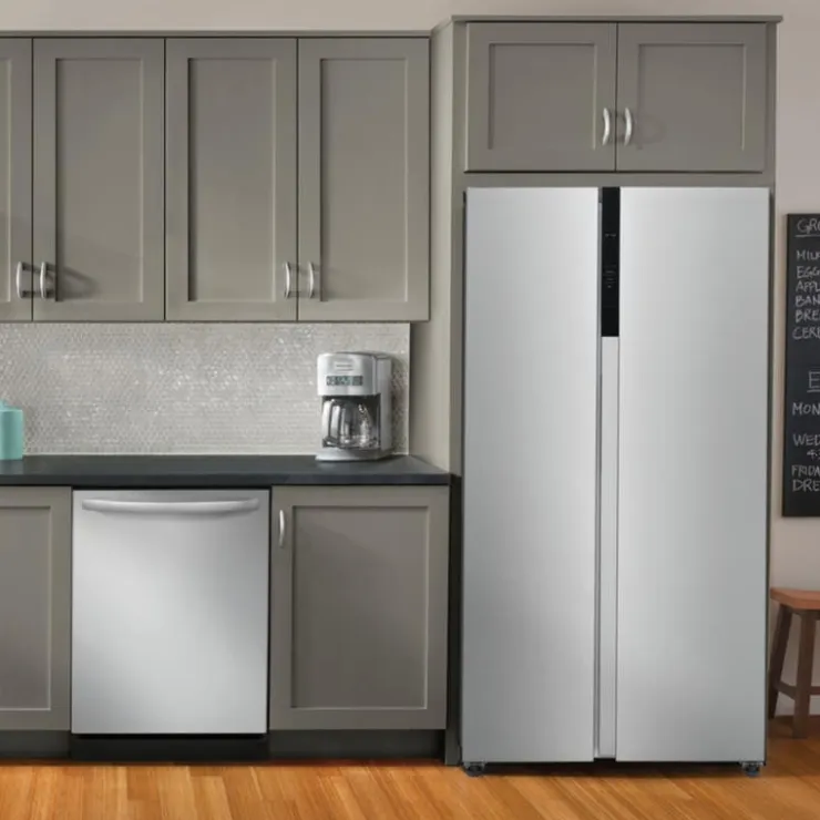 Frigidaire 21,4 Cu ft 36 In Refrigerator Side by side - FRSG2115AV Stainless Outlet