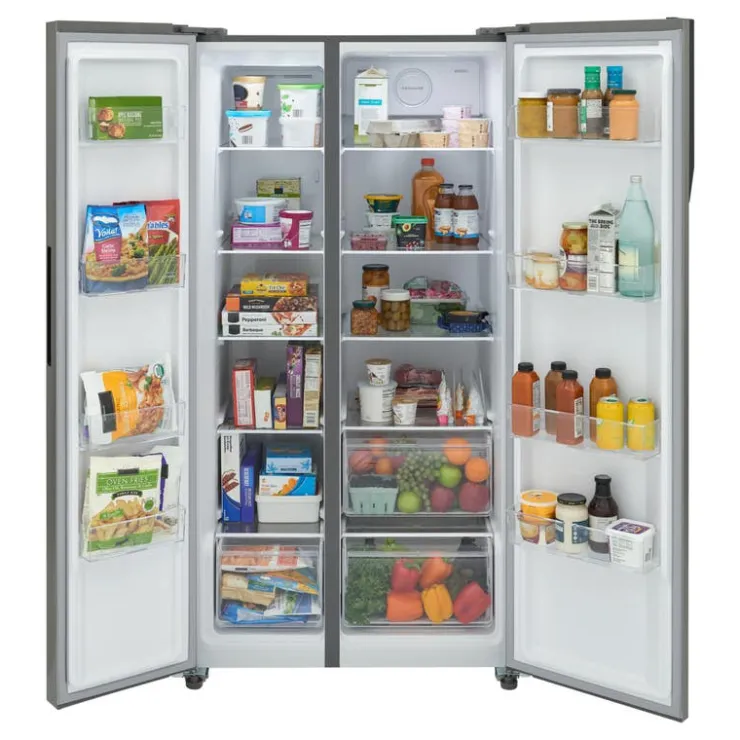 Frigidaire 21,4 Cu ft 36 In Refrigerator Side by side - FRSG2115AV Stainless Outlet