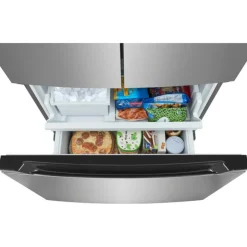 Frigidaire 20 Cu ft 36 In Refrigerator Bottom Freezer, French door - FRFG2011AV Stainless New