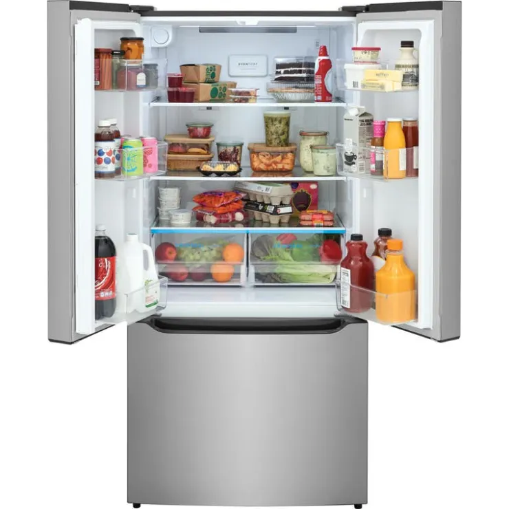 Frigidaire 20 Cu ft 33 In Refrigerator Bottom Freezer, French door - FRFG2033AV Stainless Outlet