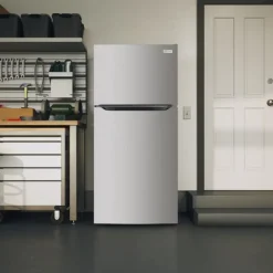 Frigidaire 18 Cu ft 30 In Refrigerator Top Freezer - FRTE1835AS Stainless Outlet