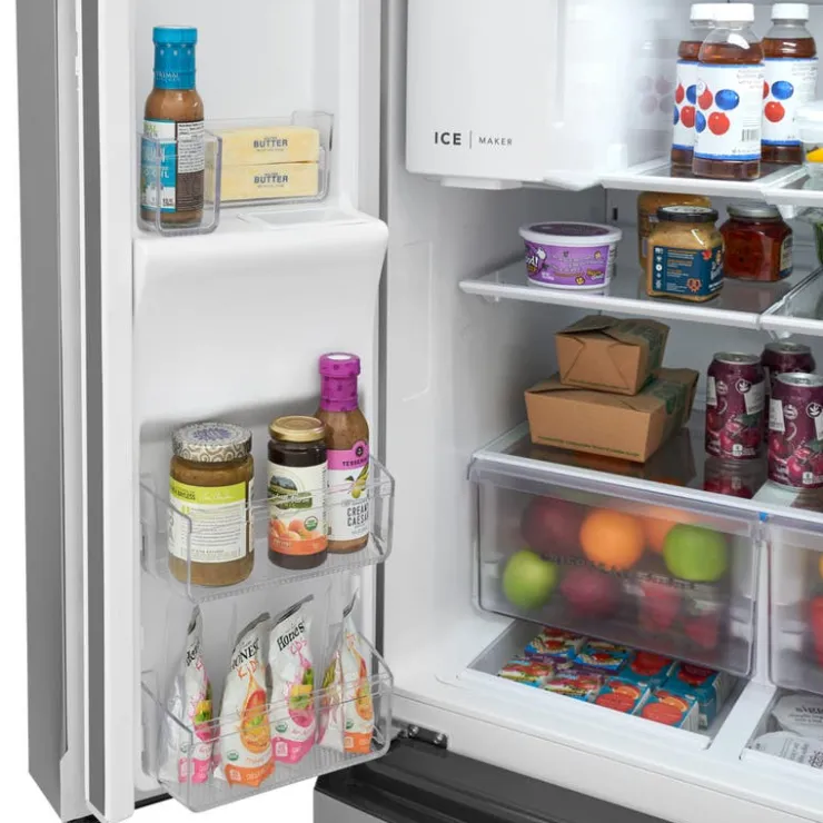 Frigidaire 26,3 Cu Ft 36 In Refrigerator Bottom Freezer, French door - FRMS2733AV Stainless Sale