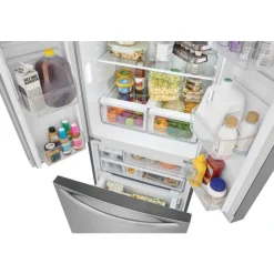 Frigidaire 32 In 17,6 Cu Ft refrigerator Bottom Freezer, French door - FRFG1723AV Stainless Clearance