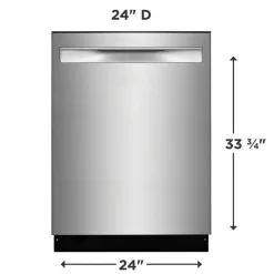 Frigidaire Dishwasher Built-In 24" 49dB - FDSP4501AS Stainless Discount