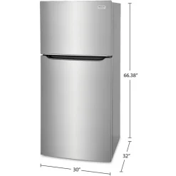 Frigidaire Gallery 20 Cu ft 30 In Refrigerator Top Freezer - GRTE2055AF Stainless Clearance