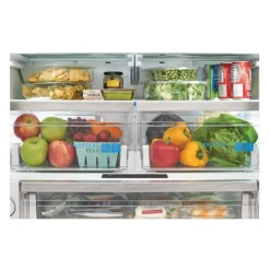 Frigidaire Gallery 36 In 22,6 Cu Ft Refrigerator Bottom Freezer, French door - GRFC2353AD Black Stainless Sale