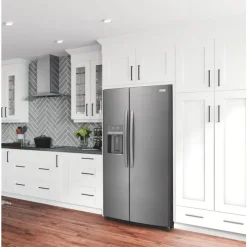 Frigidaire Gallery 36 in 22,2 cu ft refrigerator Side by side - GRSC2352AD Black Stainless Clearance