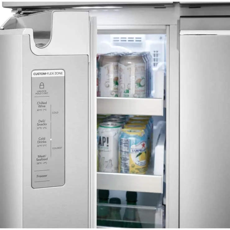 Frigidaire Gallery 36 In 22,1 Cu Ft Refrigerator Bottom Freezer, French door - GRQC2255BF Stainless Online