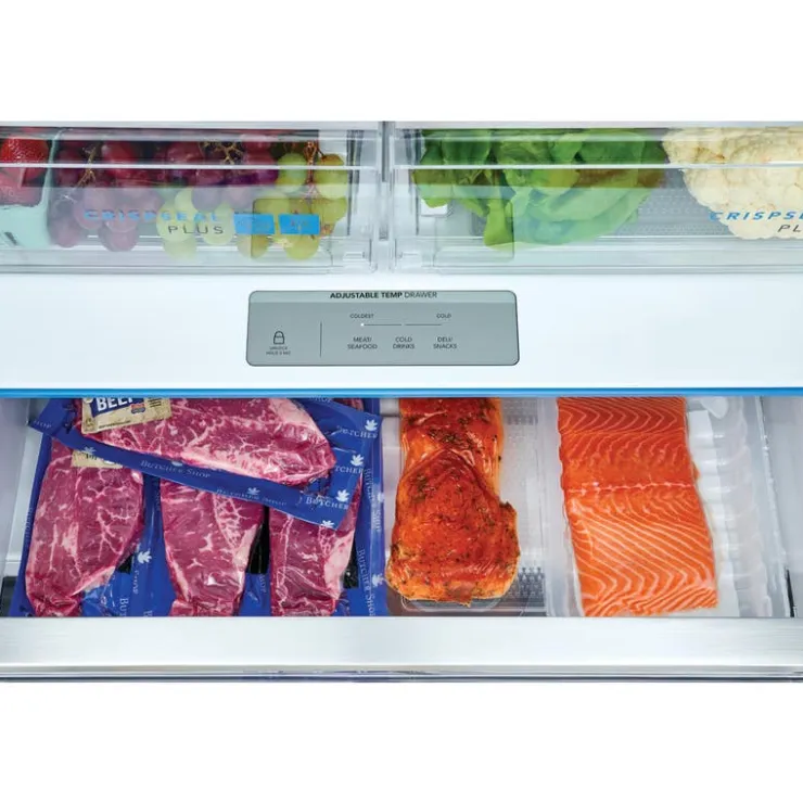 Frigidaire Gallery 36 In 27,8 Cu Ft Refrigerator Bottom Freezer, French door - GRFS2853AF Stainless Online