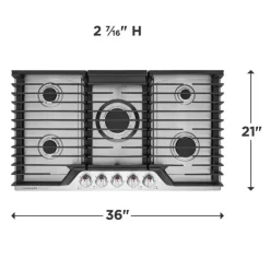 Frigidaire Gallery Cooktop   36" Gaz    - GCCG3648AS Stainless Sale