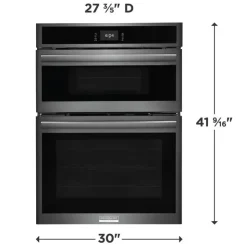 Frigidaire Gallery Wall Oven and Microwave Combination  30"  Electric - GCWM3067AD Black Stainless Discount