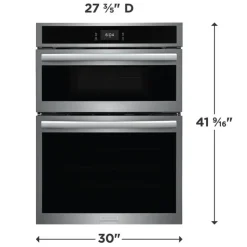 Frigidaire Gallery Wall Oven and Microwave Combination  30"  Electric - GCWM3067AF Stainless Discount