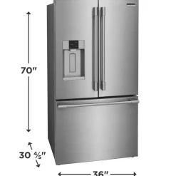 Frigidaire Professional 28 Cu Ft 36 In Refrigerator Bottom Freezer, French door - PRFS2883AF Stainless Clearance