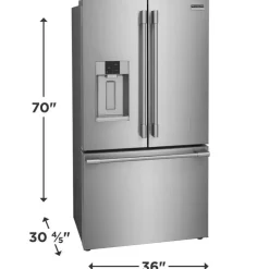 Frigidaire Professional 22 Cu Ft 36 In Refrigerator Bottom Freezer, French door - PRFC2383AF Stainless Online
