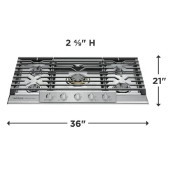 Frigidaire Professional Cooktop Gas 36"     - PCCG3680AS Stainless Best