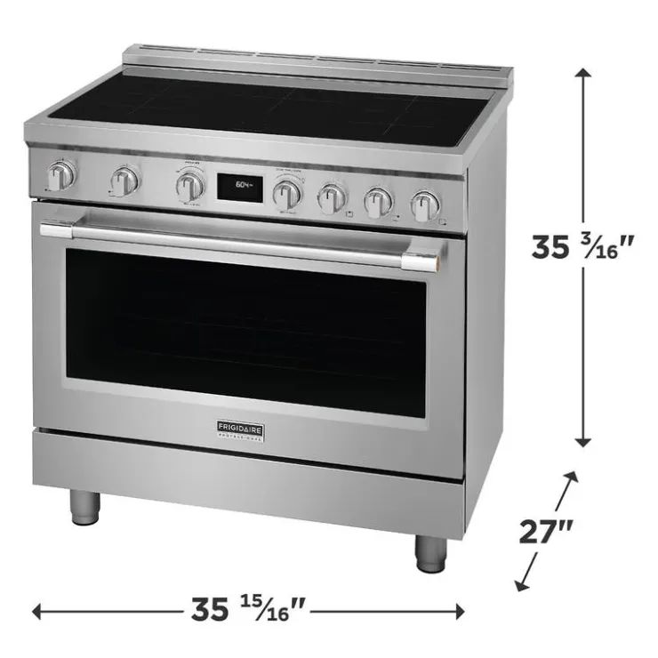 Frigidaire Professional Range 36" Electric Gas - PCFI3670AF Stainless Outlet