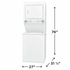 Frigidaire Washer/Dryer Laundry Center, , 27'', Top-Load, 850 - FLCE752CAW White Online