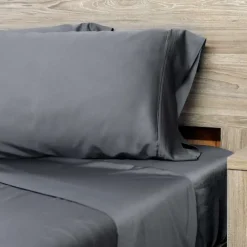 Full Bamboo Bed Sheet Set - Charcoal Grey