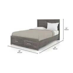 Full Bed 54'' - Grey COUNTRY GREY Outlet