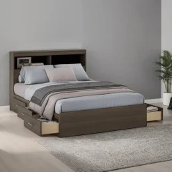SUA-V Full Bed with 6-Drawer Storage and Headboard (54