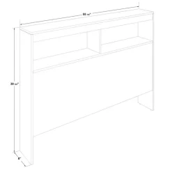 SUA-V Full Bed with 6-Drawer Storage Headboard and Nightstand (54