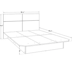 SUA-V Full Bed with Headboard (54