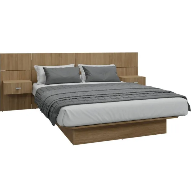 SUA-V Full Bed with Wall Units and Nightstands (54") Fashionista Sale
