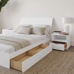 Nexera Full Bedroom Set with 3-Drawer Storage (54