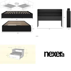 Nexera Full Bedroom Set with Storage (54