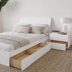 Nexera Full Bedroom Set with Storage (54") - 3pcs - White Online