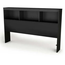 Meubles South Shore Full Bookcase Headboard (54'') - South Shore PURE BLACK Outlet